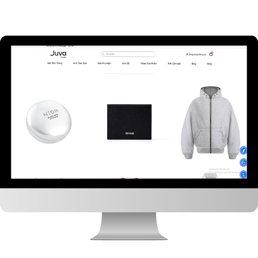 thiết kề website bán hàng juva media